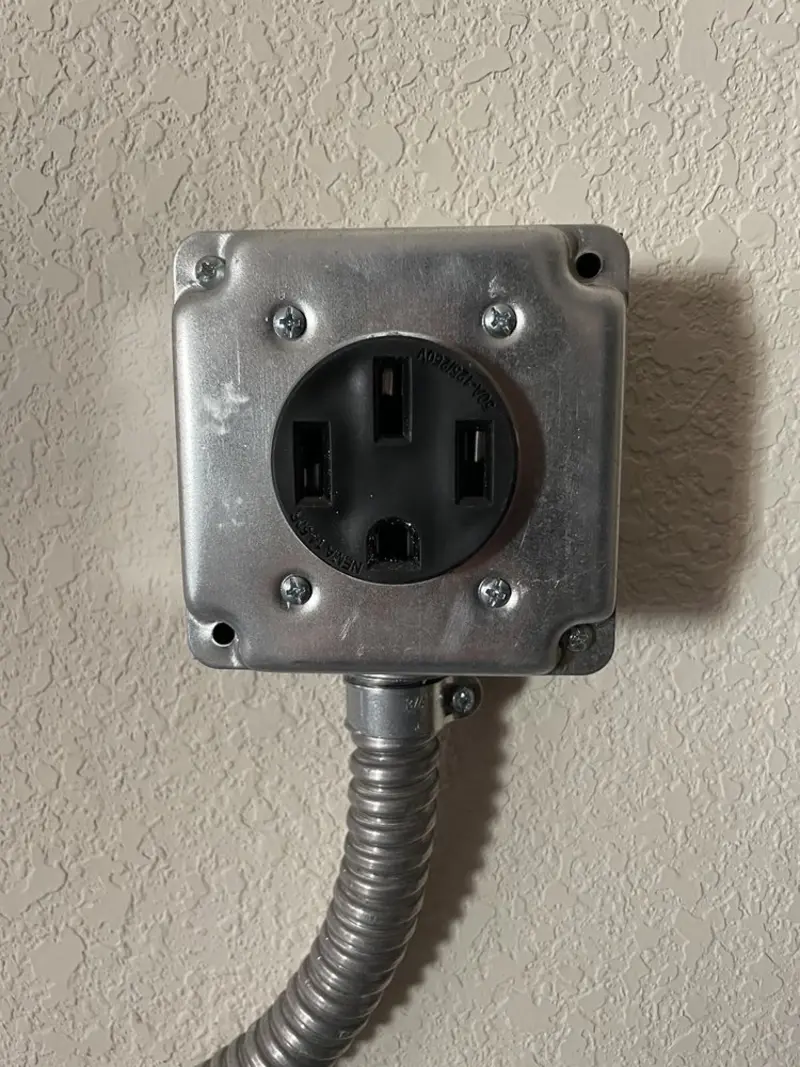 NEMA 14-50 outlet installed for Smart Home Electrical in St. Augusta